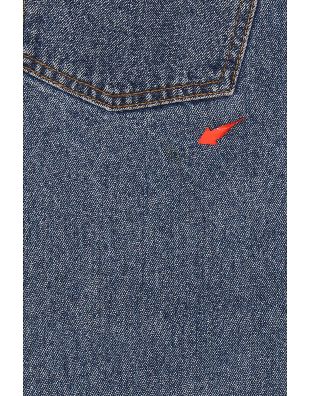 VINTAGE Dame højtaljet denimnederdel UK 18 XL W32 Blå