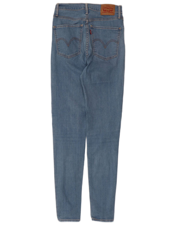 Levi's Kvinder Mile High Super Skinny Jeans W27 L29 Blå Bomuld
