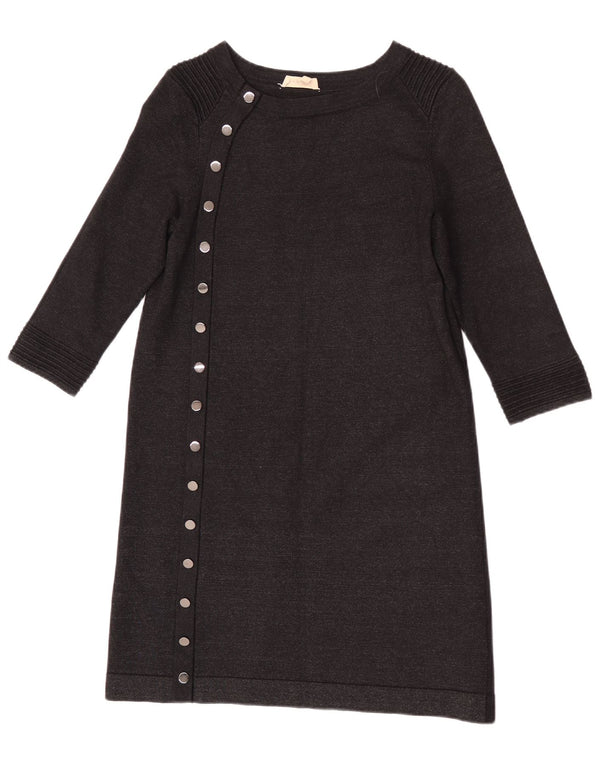 Phase Eight Dame 3/4-ærmet Jumper Dress UK 10 Small Black Viscose