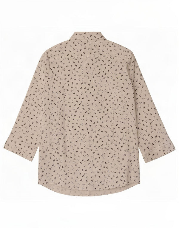 Marks & Spencer skjortebluse med 3/4 ærmer til kvinder UK 14 Medium White Floral