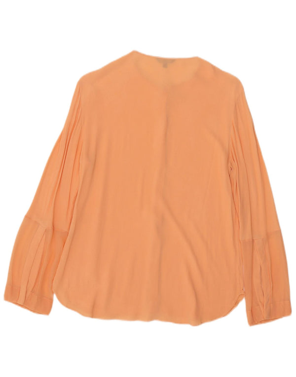 Massimo Dutti Dame Se Through Shirt Bluse EU 40 Medium Orange
