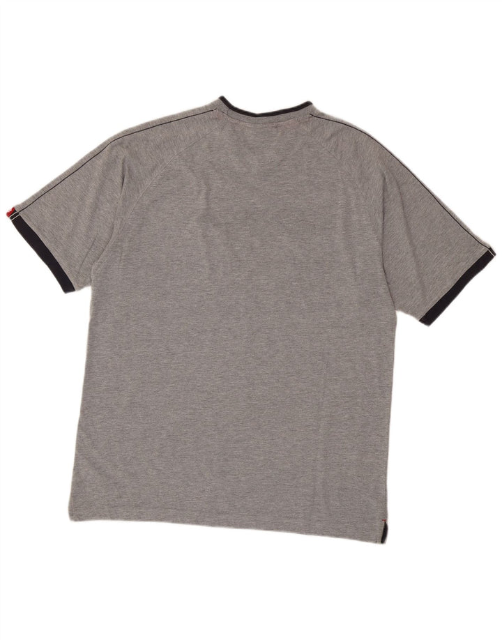 Lotto Herre T-Shirt Top Stor Grå Bomuld