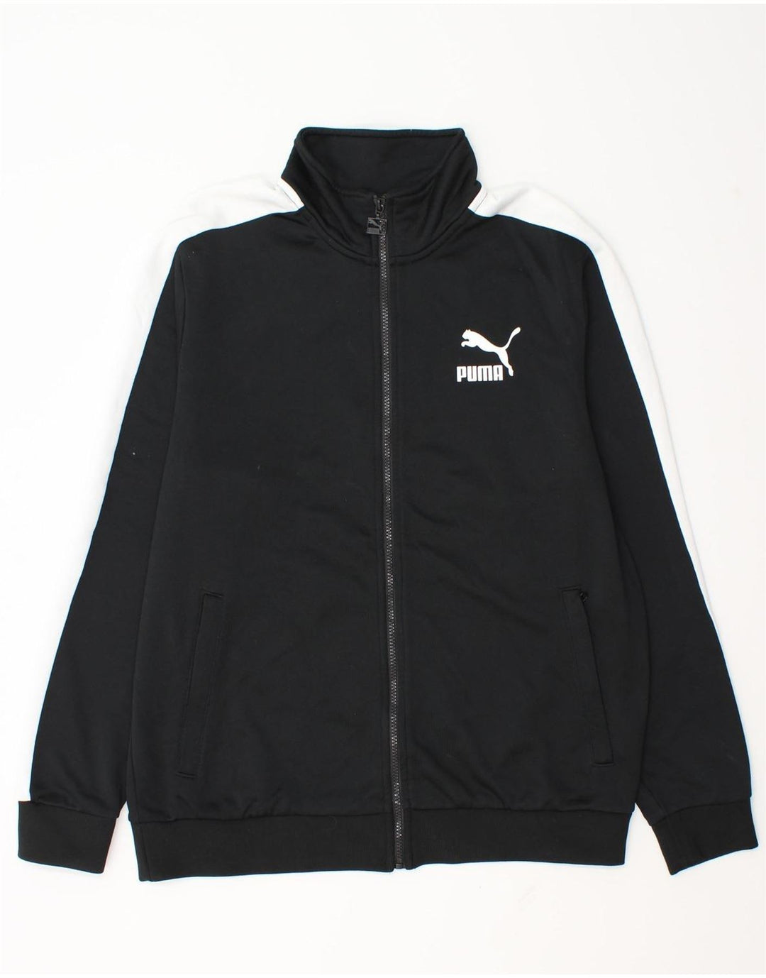 Puma Træningsdragt Topjakke til mænd Stor Sort Colourblock Polyester