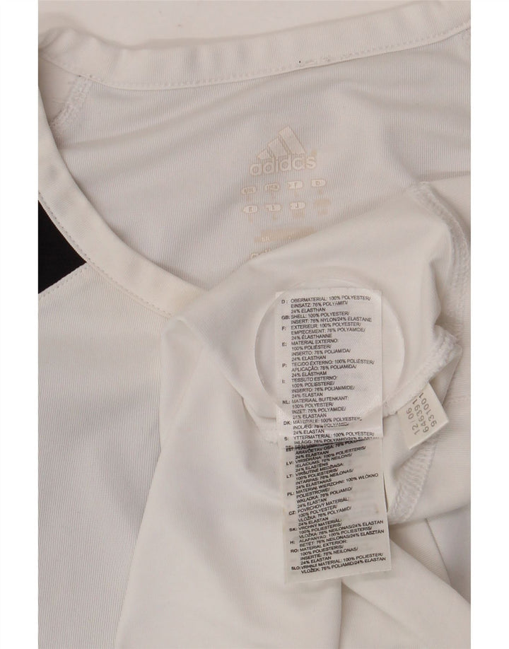 Adidas Herre Climacool Vest Top Stor Hvid Colourblock Polyester