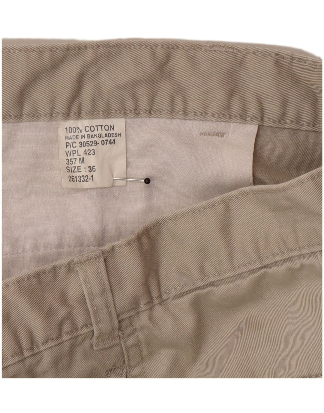 Dockers Herre Pegged Chino Shorts W36 Large Beige Bomuld