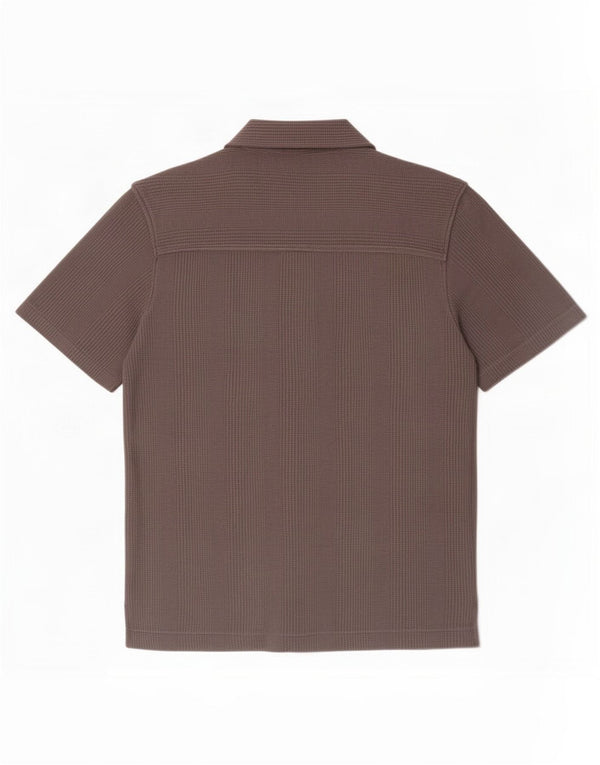 Zara Kortærmet Herreskjorte Medium Brun