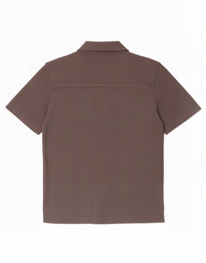 Zara Kortærmet Herreskjorte Medium Brun