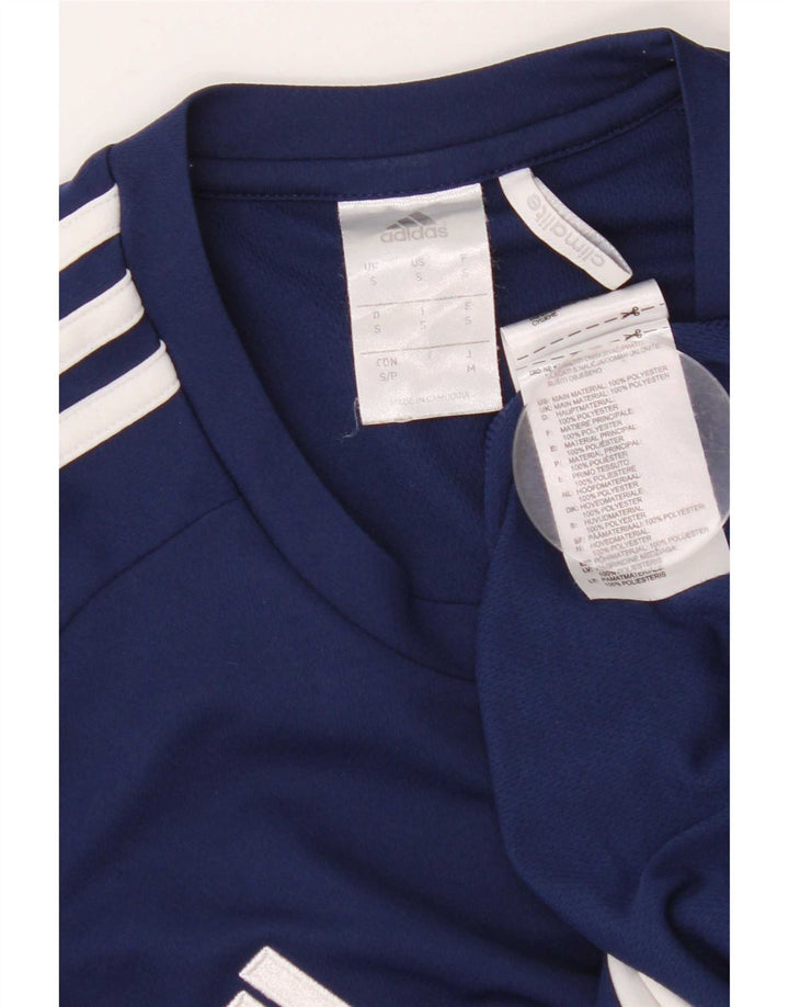 Adidas Herre Climalite T-shirt Top Lille marineblå polyester