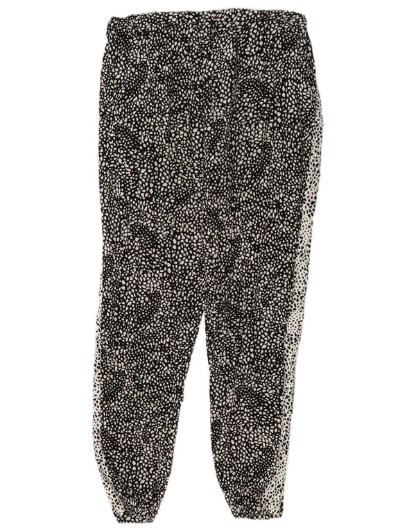 Marks & Spencer Casual Bukser til kvinder UK 12 Medium W34 L29 Sort Flecked