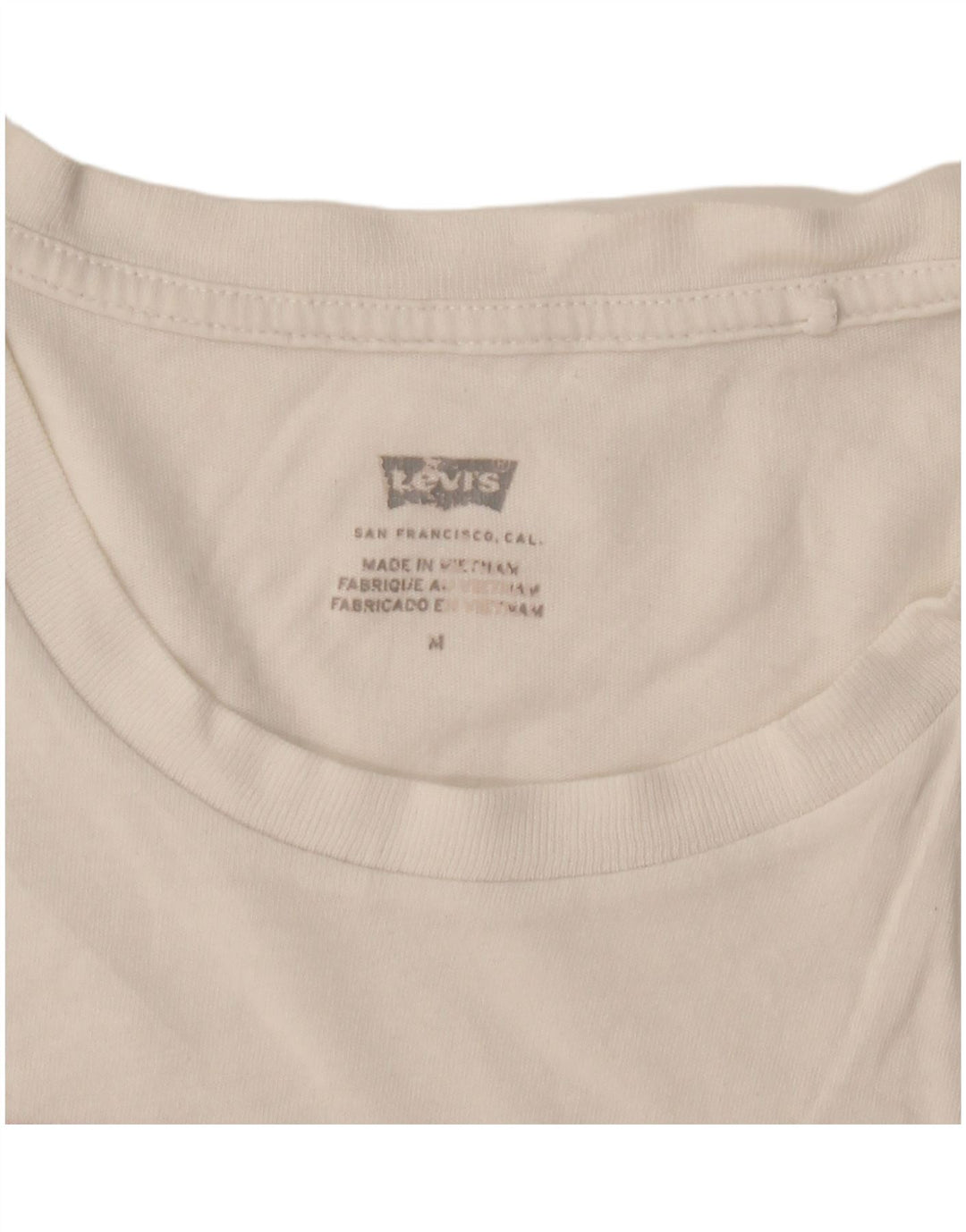 Levi's Grafisk T-shirt top til kvinder UK 14 Medium White