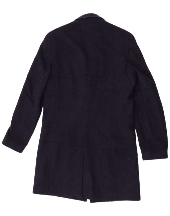 Jigsaw Herre Overfrakke UK 38 Medium Navy Blue Uld