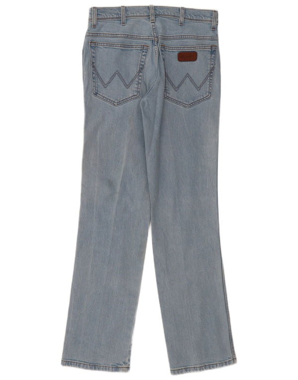 Wrangler Womens Regular Fit Straight Jeans W30 L32 Blå Bomuld
