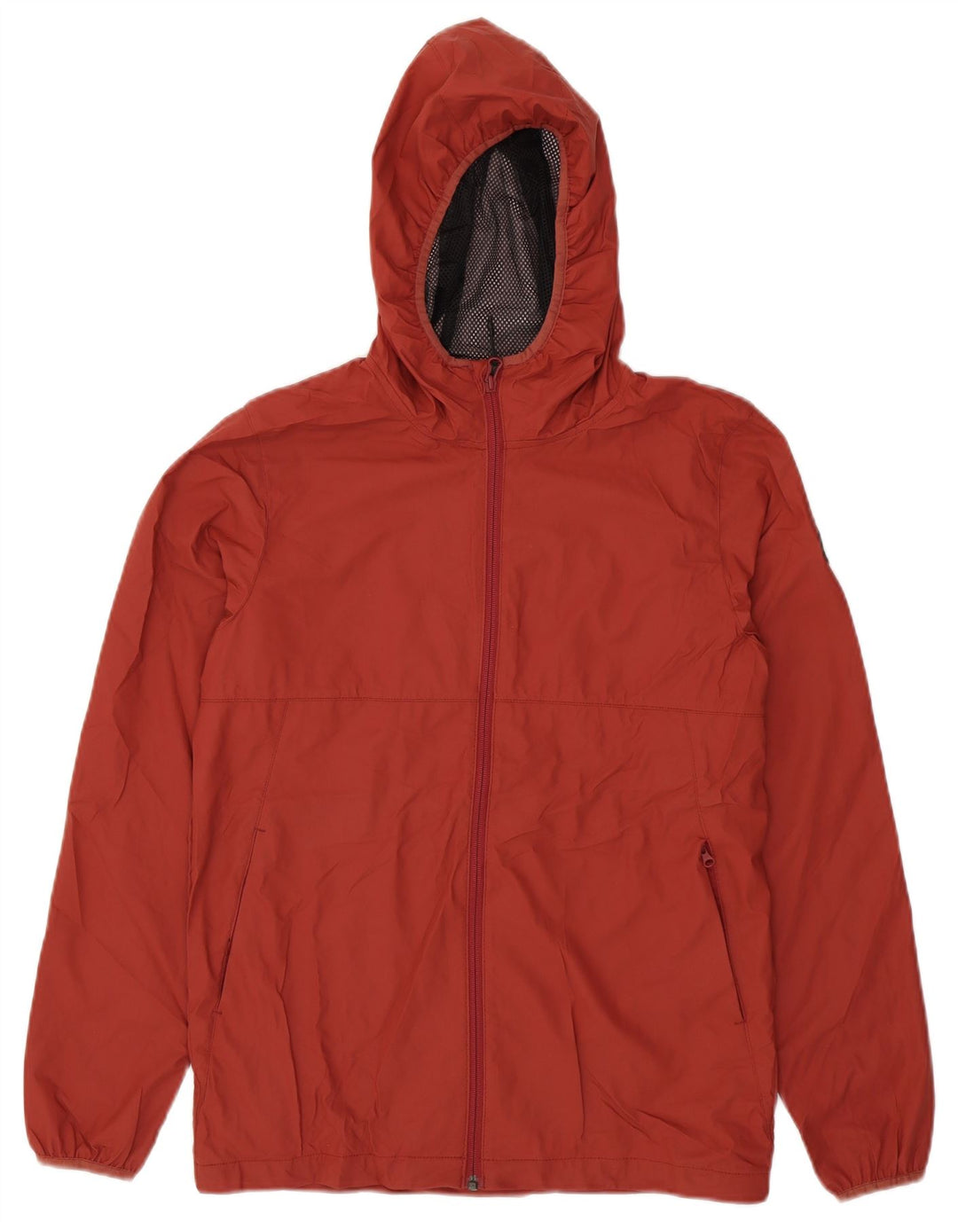 Quiksilver Herre Hooded Regular Fit regnjakke UK 36 XS Rød Polyester