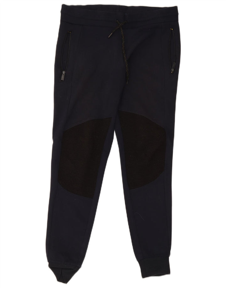Zara Herre træningsdragt Bukser Joggers Small Navy Blue Colourblock