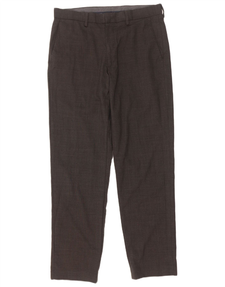 Marks & Spencer Herre Regular Fit Suit Bukser W32 L31 Grå uld