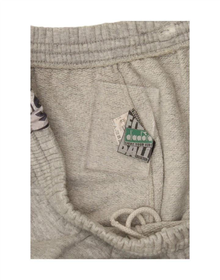 DIADORA Mens Graphic Tracksuit Trousers XL  Grey Cotton Vintage Diadora and Second-Hand Diadora from Messina Hembry 