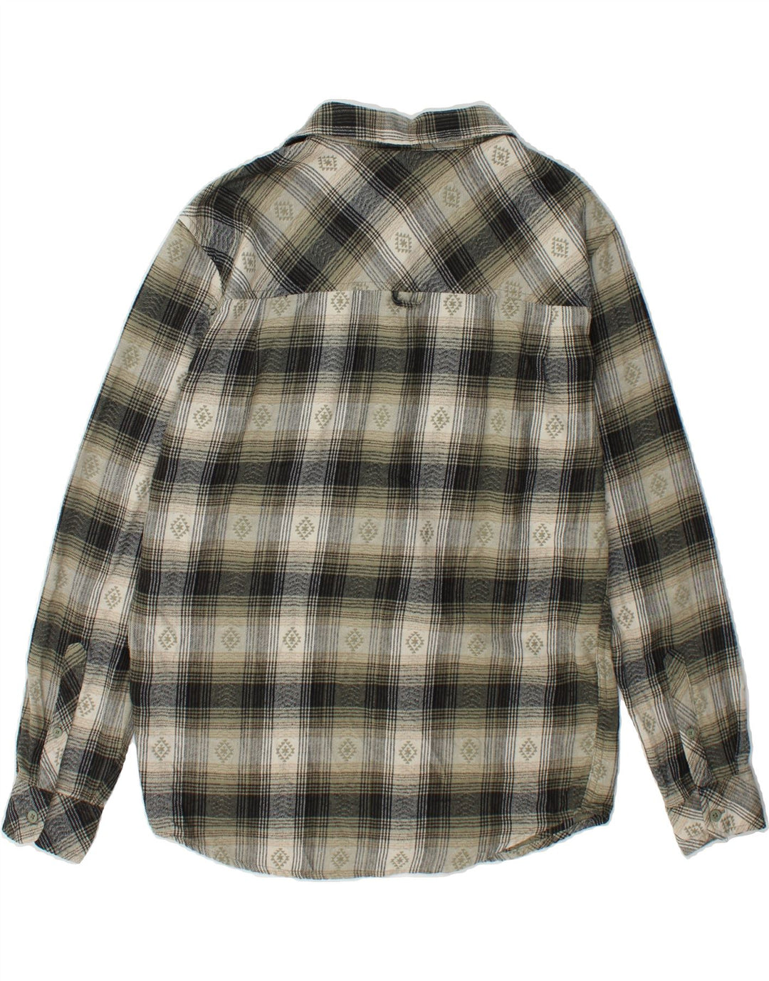 HURLEY Mens Flannel Shirt Small Grey Check Cotton Vintage Hurley and Second-Hand Hurley from Messina Hembry 