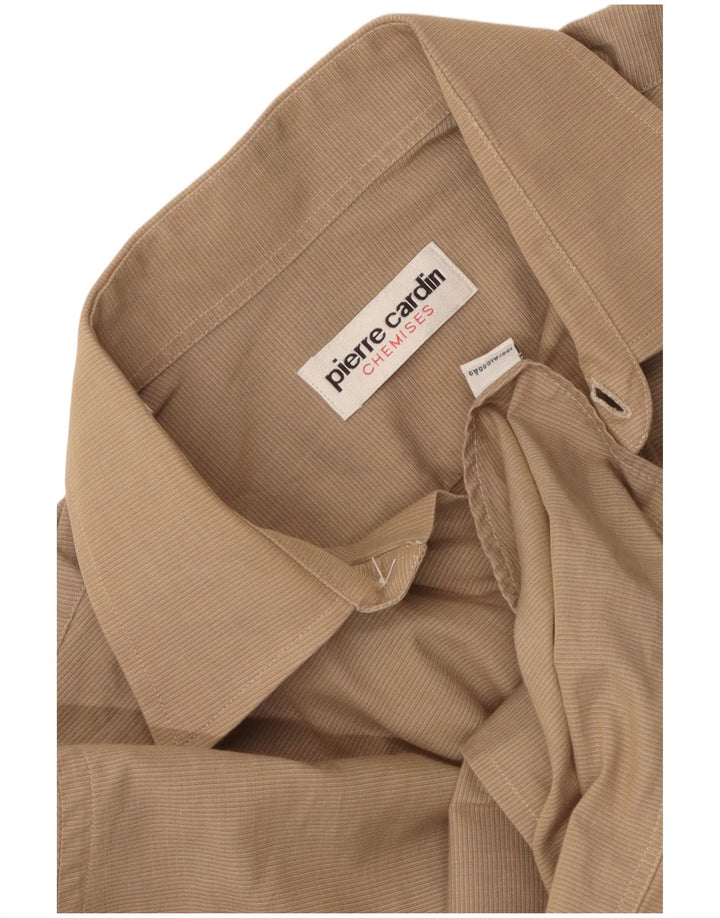 PIERRE CARDIN Herreskjorte str. 39 Medium Beige Nålestribet bomuld