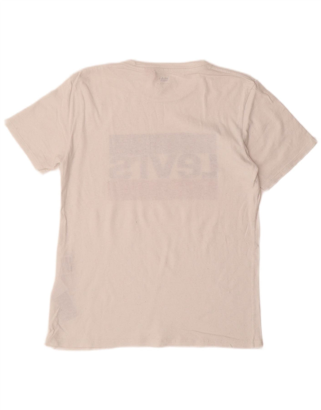 LEVI'S Herre grafisk T-shirt Top Lille hvid bomuld