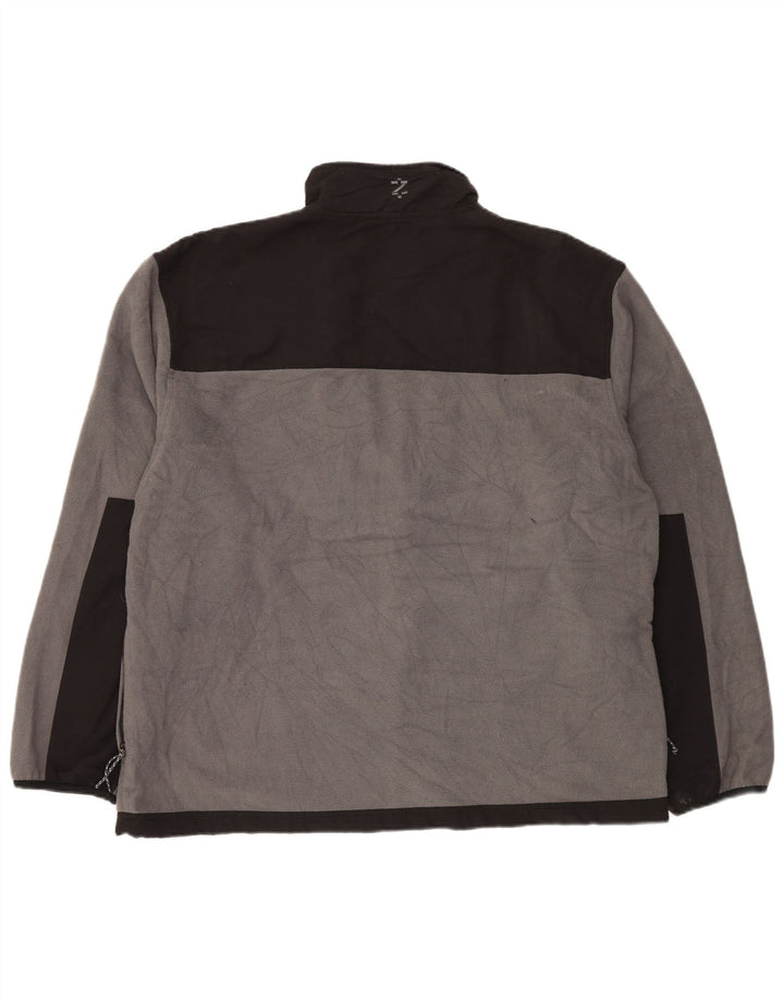 IZOD Fleecejakke til mænd UK 44 2XL Grå Colourblock Polyester