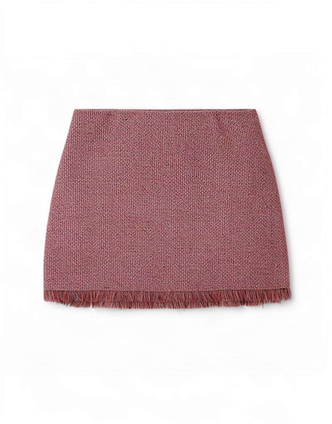 Zara Dame Mini Nederdel Large W30 Rød Flecked