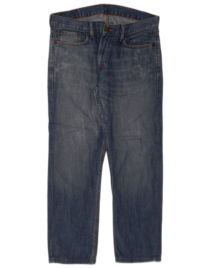 Levi's Herre 514 lige jeans W34 L28 blå bomuld