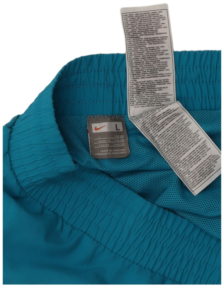 Nike grafiske sportsshorts til mænd, store blå polyester