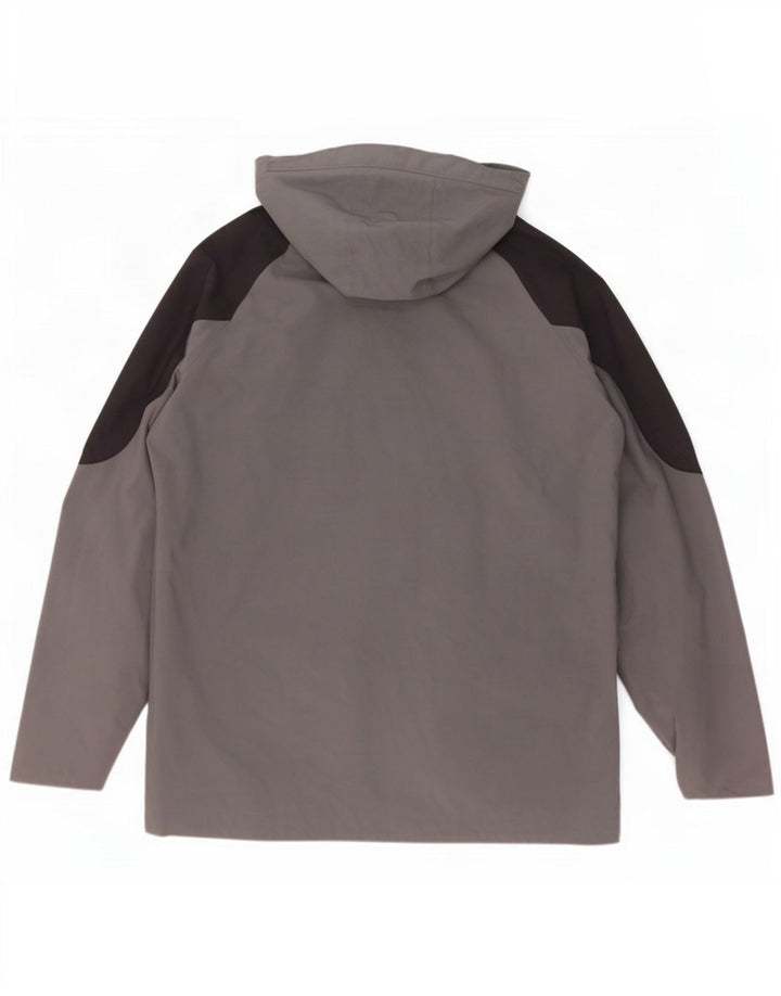 SALEWA Regnjakke med hætte til mænd UK 44 XL Grå Colourblock