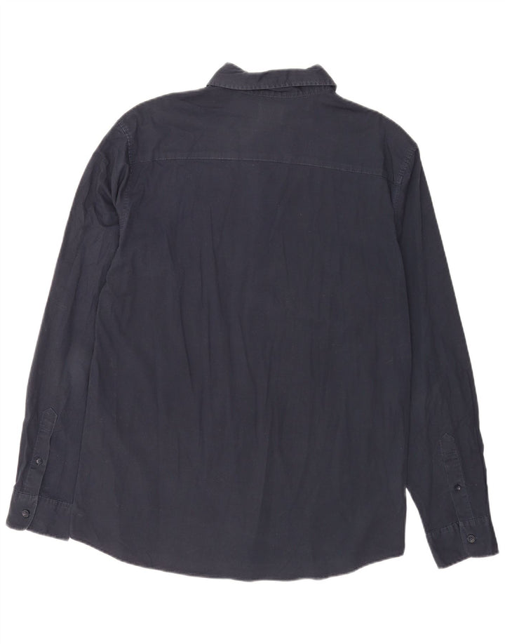 Jack & Jones herreskjorte stor marineblå bomuld
