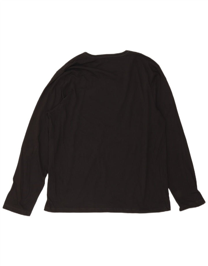 HUGO BOSS Herre Top Langærmet 2XL Sort Bomuld