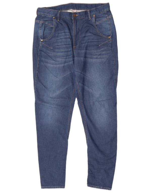 Reebok Dame Skinny Jeans W30 L29 Blå Bomuld