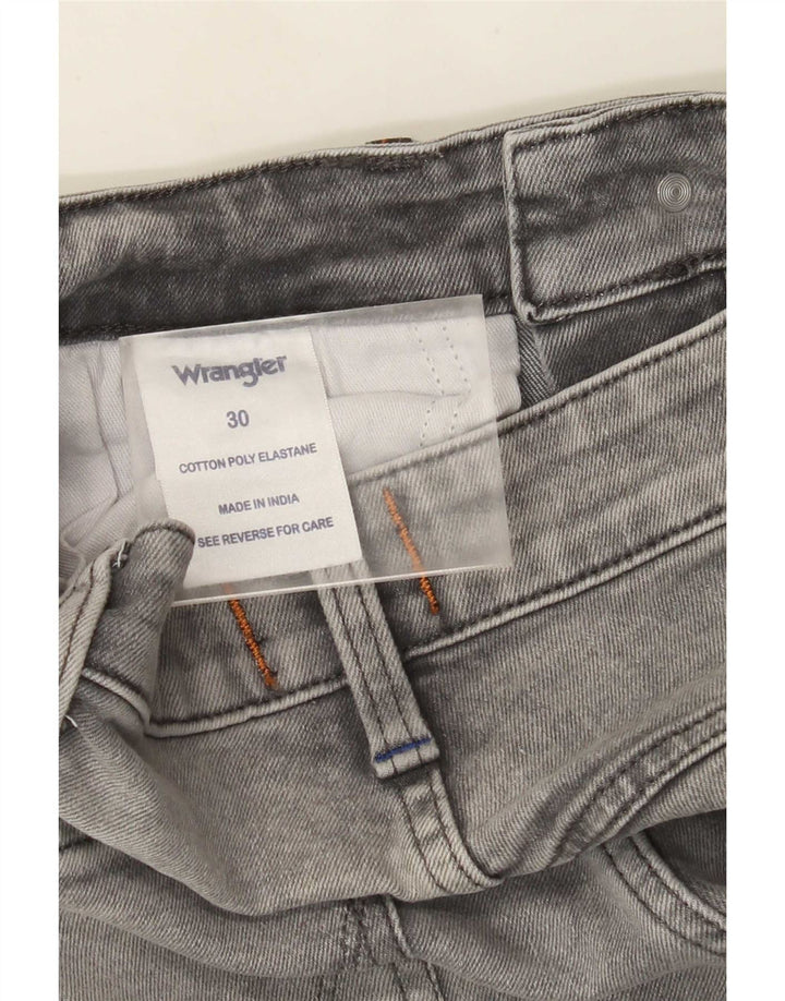 Wrangler Herre Zathan Straight Jeans W30 L32 Grå Bomuld