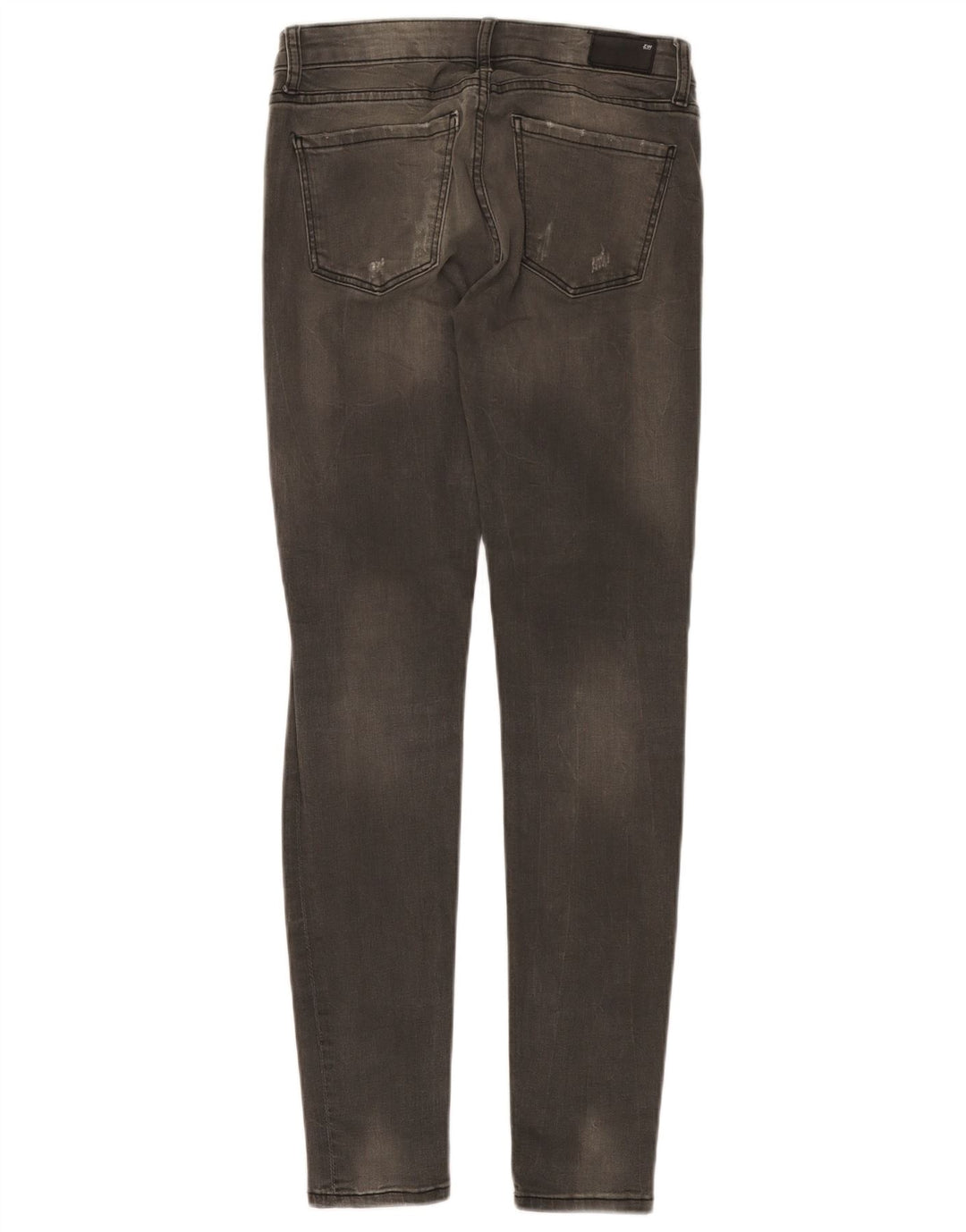 Zara Kvinders Mellem Høj Slidt Slim Jeans EU 36 XS W26 L29 Grå