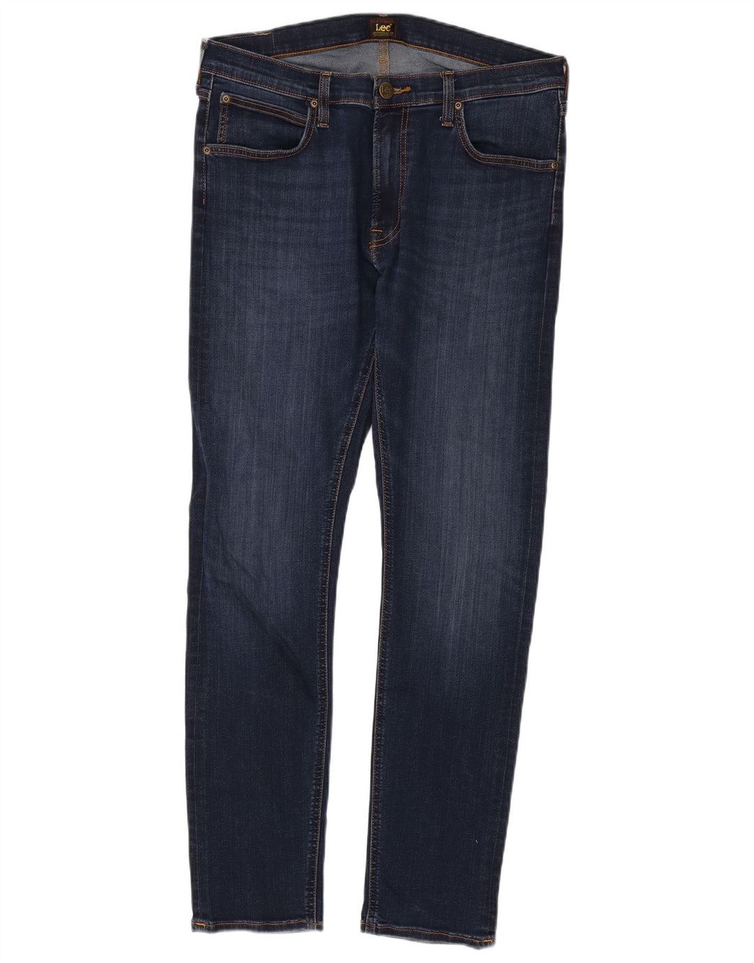Lee Herre Luke Slim Jeans W34 L32 Marineblå Bomuld