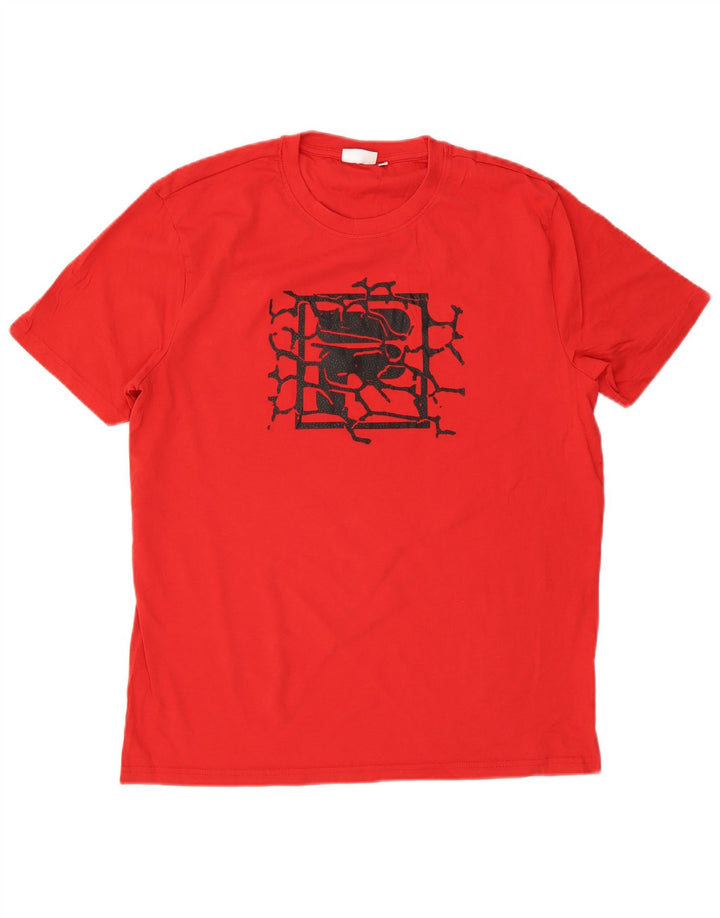 Fila Herre Grafisk T-Shirt Top XL Rød