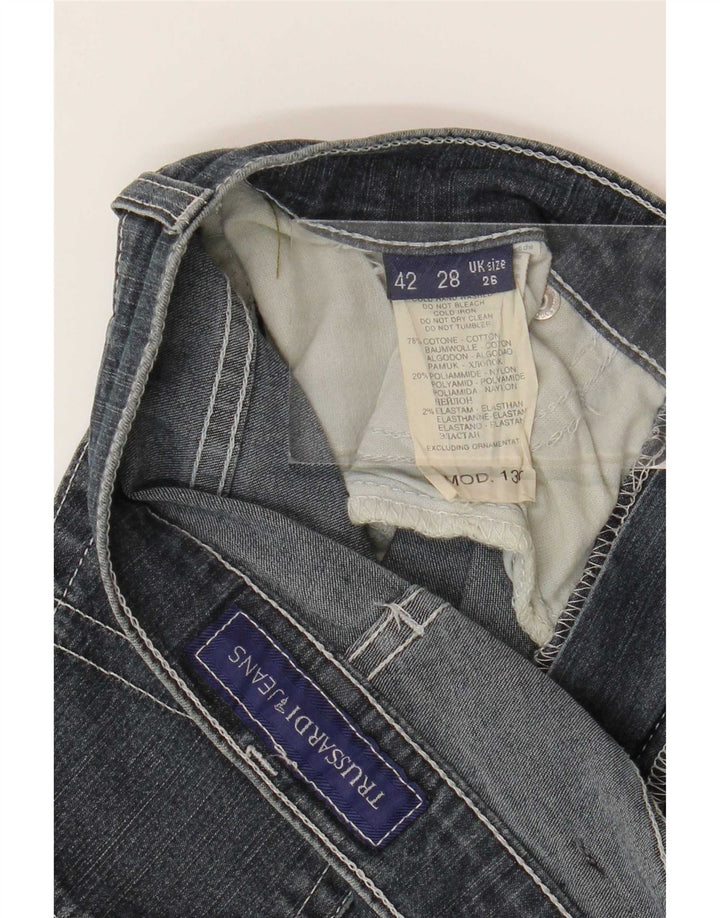 Trussardi lige jeans til kvinder W26 L33 marineblå bomuld