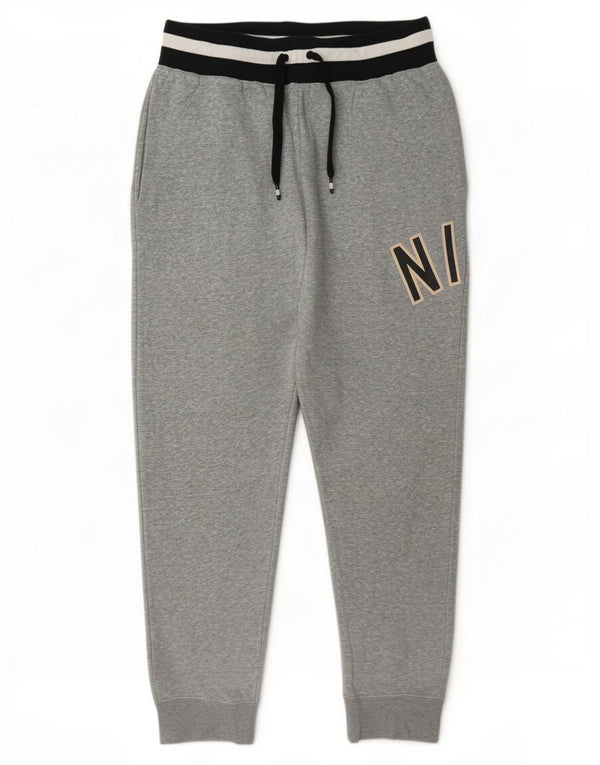 Nike Herre grafisk træningsdragt Bukser Joggers Large Grå Flecked Bomuld