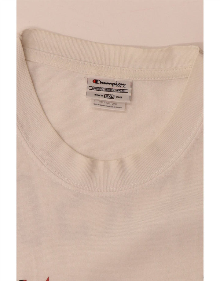 CHAMPION Herre Allen Iverson Philadelphia Grafisk Vest Top 2XL Off White