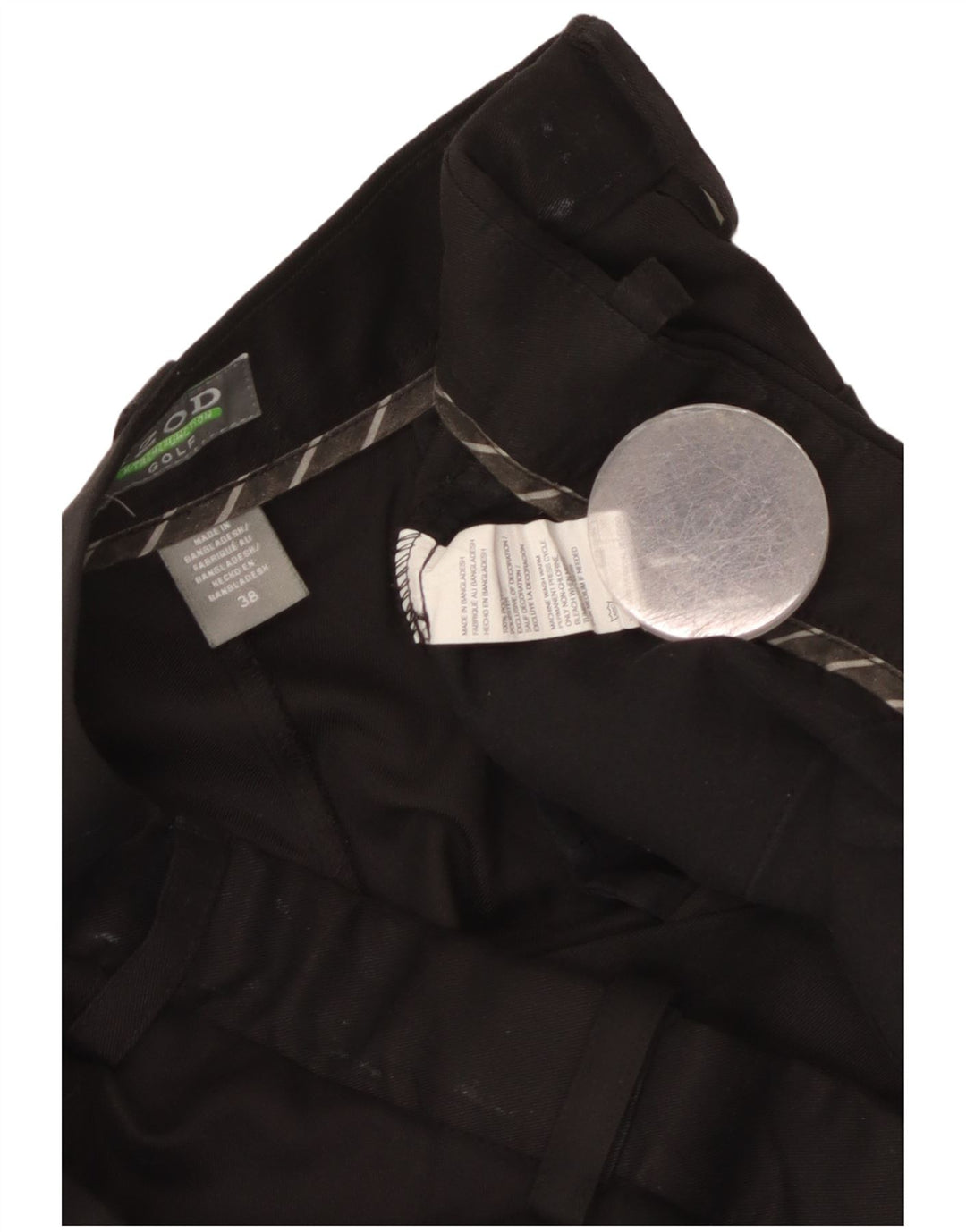 Izod Chino Shorts til mænd W38 XL Sort polyester