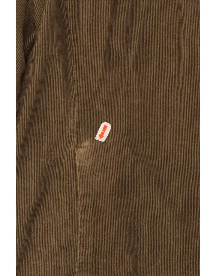 Eddie Bauer Dame fløjlsjakke UK 14 Medium Khaki Bomuld