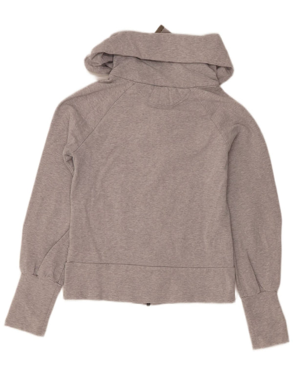 Adidas Dame Hættetrøje Sweater UK 10 Small Grå Bomuld