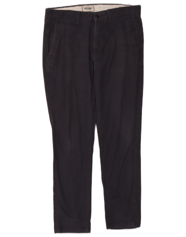 Jack & Jones Herre Slim Chino Bukser W32 L28 Marineblå Bomuld