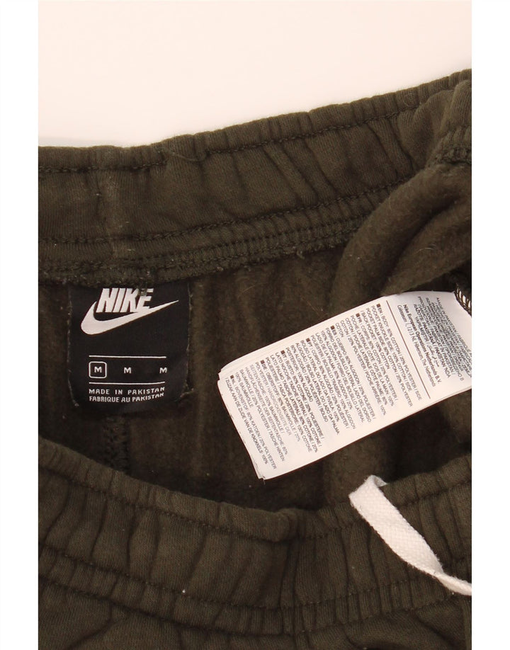 NIKE Mens Graphic Tracksuit Trousers Joggers Medium  Khaki Cotton