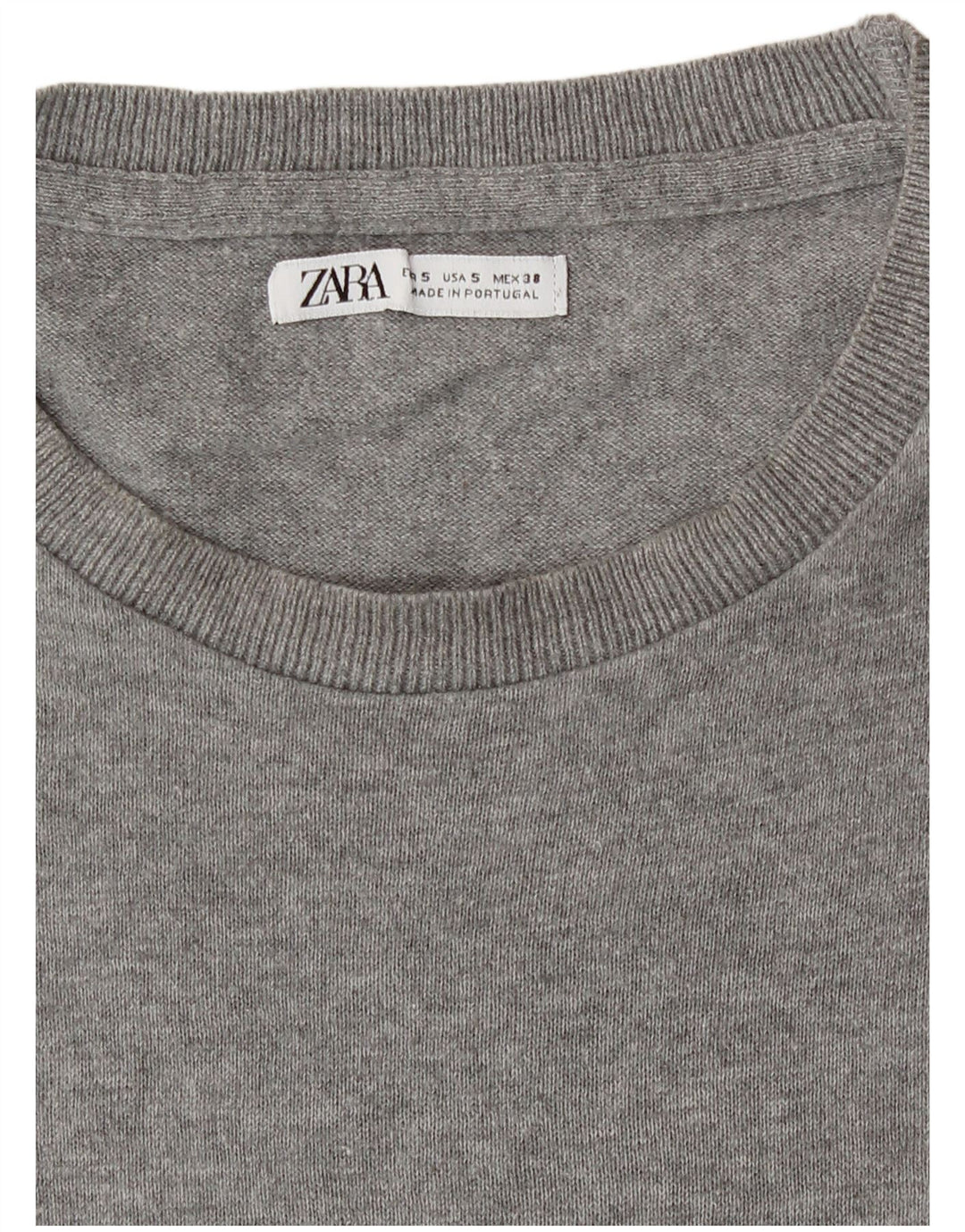 Zara Herre T-Shirt Top Lille Grå