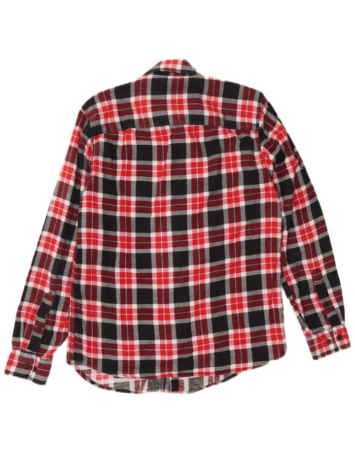 JACK & JONES Flanelskjorte til mænd Medium rød ternet bomuld