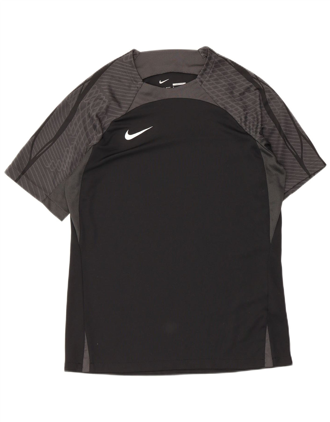 Nike Herre Dri Fit Slim Fit T-shirt Top Medium Sort Colourblock Polyester