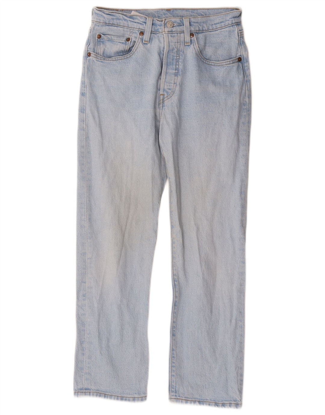 Levi's Dame 501 Straight Jeans W26 L26 Blå Bomuld