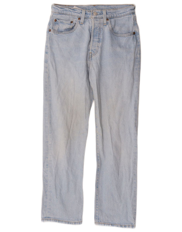Levi's Dame 501 Straight Jeans W26 L26 Blå Bomuld