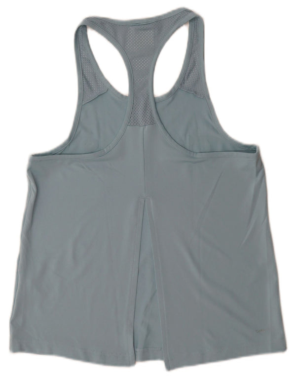 Adidas Dame Climalite Grafisk Vest Top UK 8/10 Small Blue Polyester