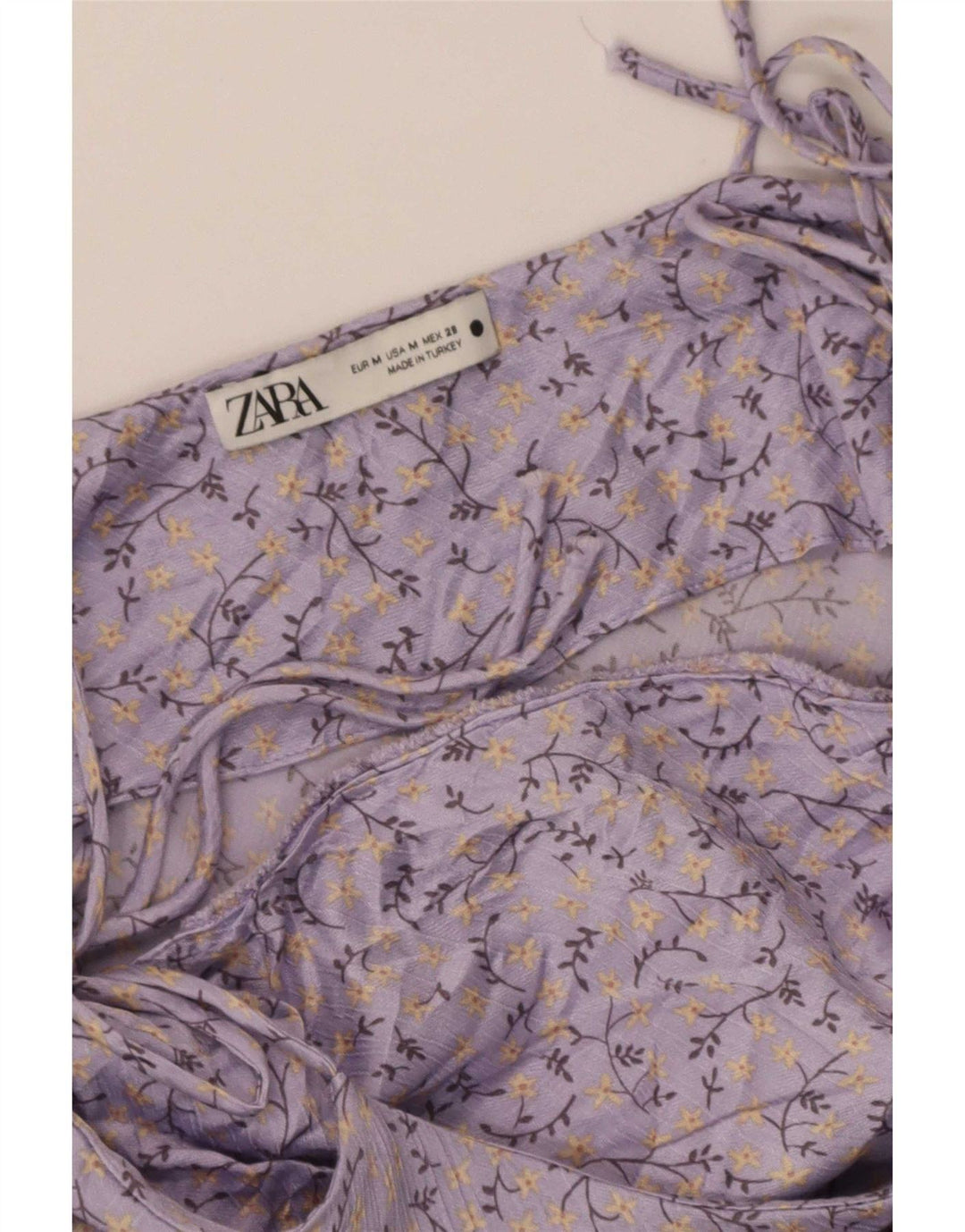Zara Dame Sundress UK 12 Medium Purple Floral